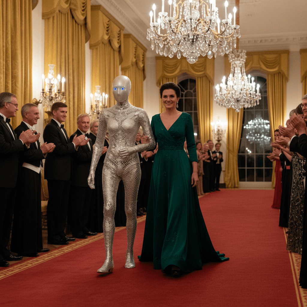 A humanoid robot just walked the White House red carpet